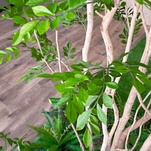 本物の樹木を使用した大型人工観葉植物